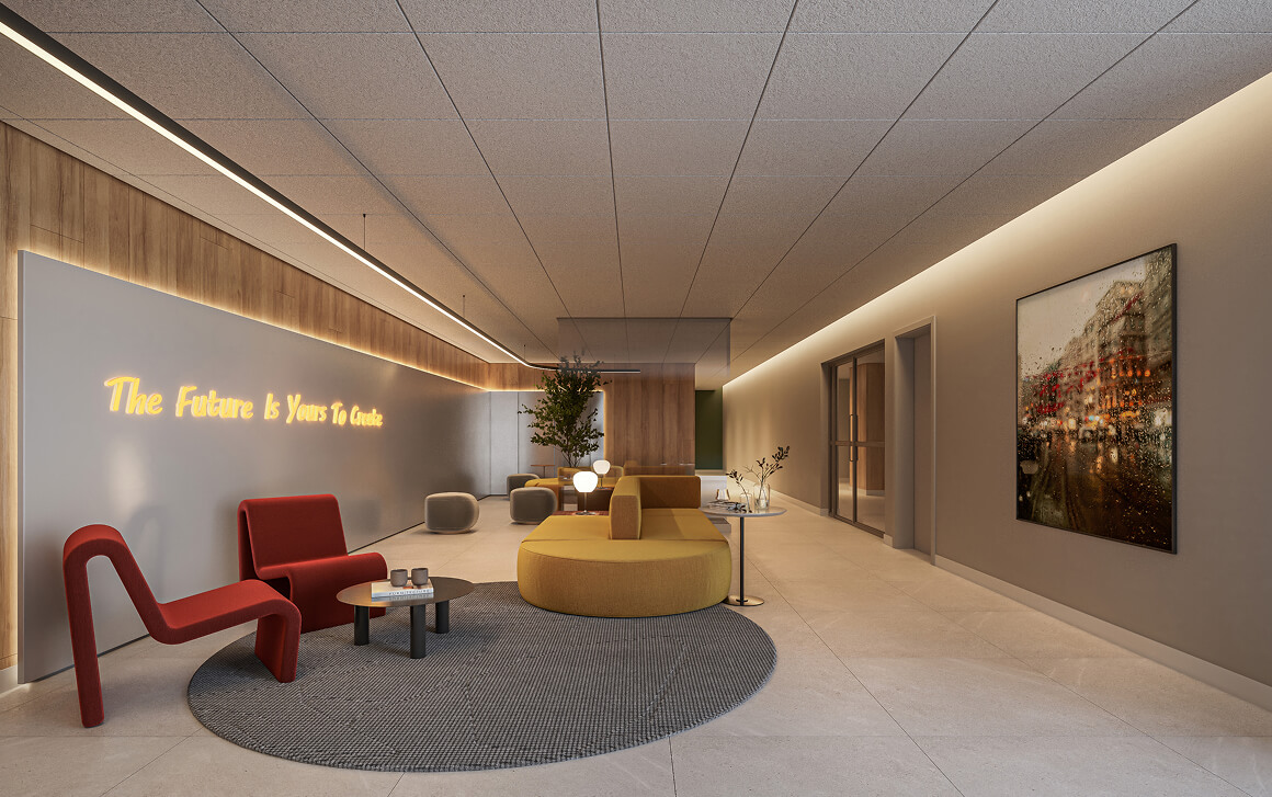 Perspectiva Ilustrada do Lobby