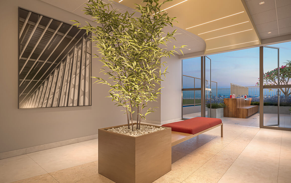 Perspectiva Ilustrada do Lounge